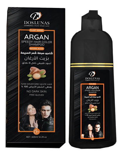 Shampoo Colorante con Argán Dos Lunas 420ml
