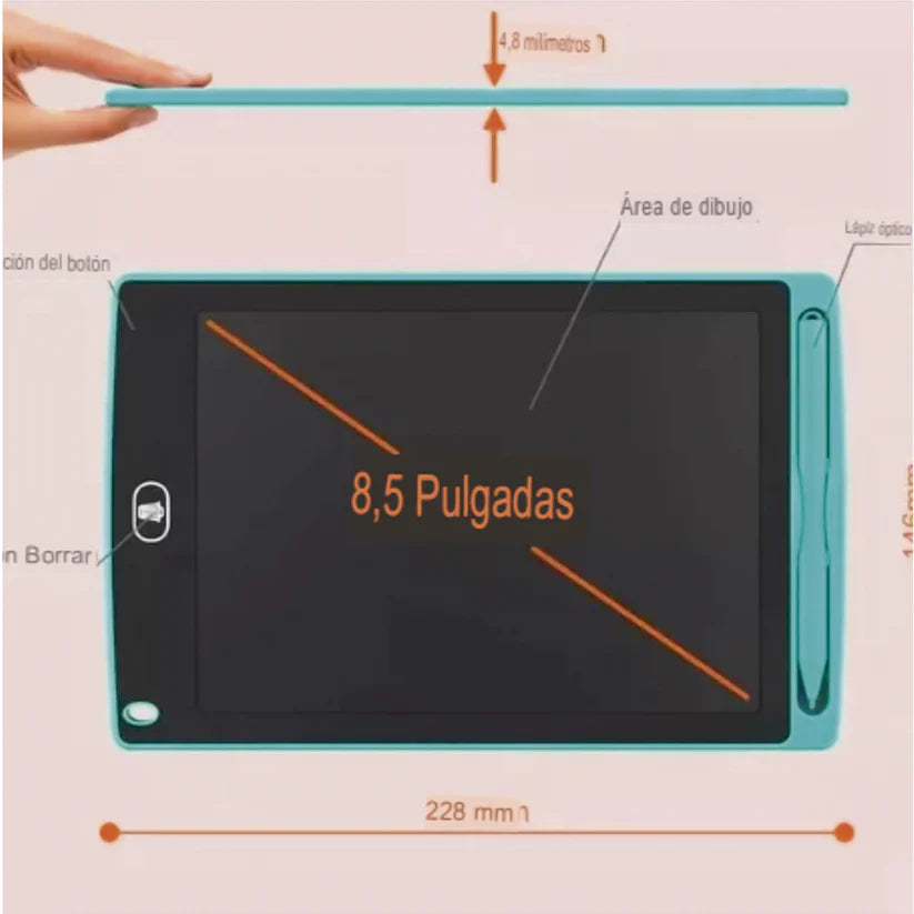 TABLETA DIGITAL LED INFANTIL 8.5"